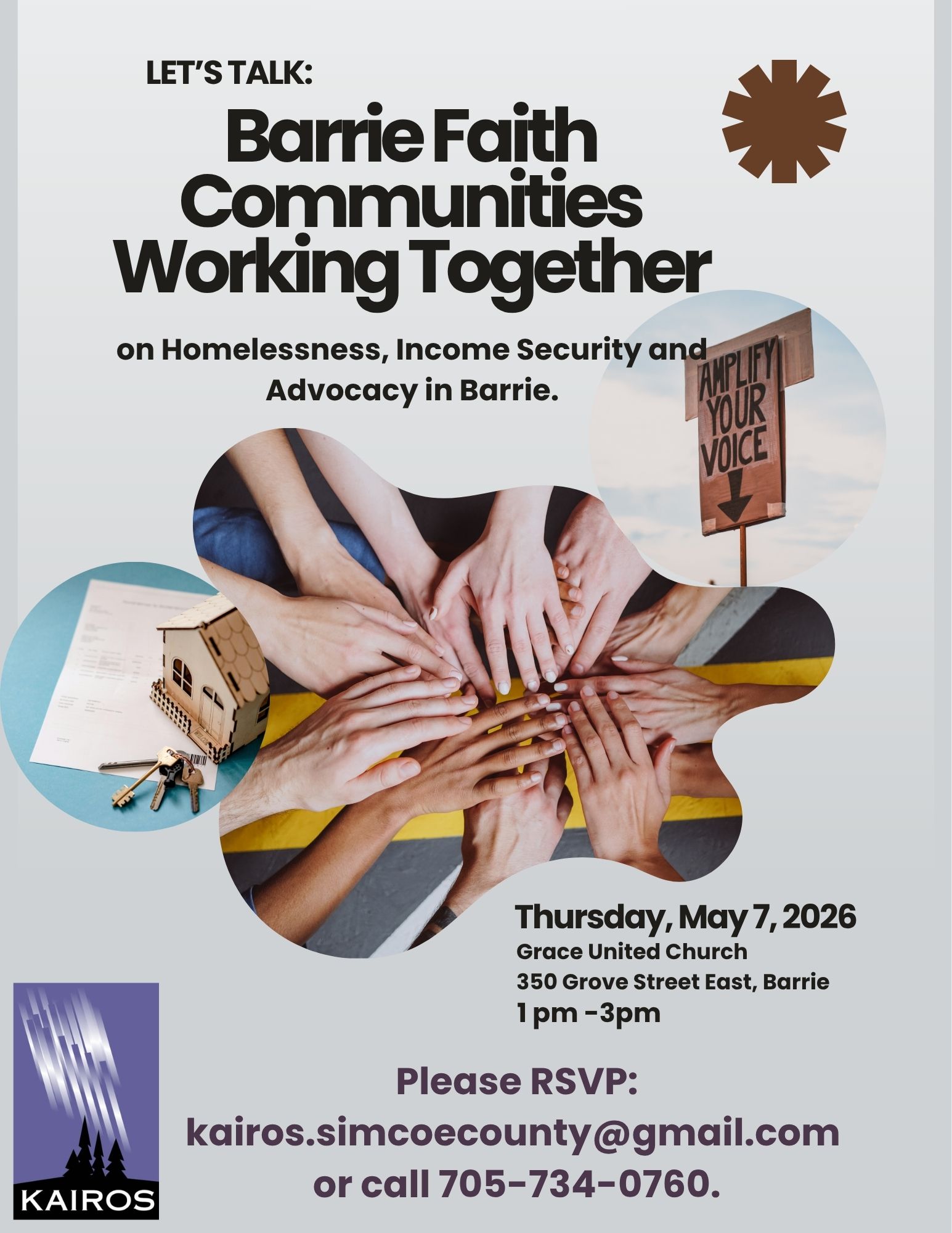 Barrie Church Flyer - For Faith Communities Working Together Poster