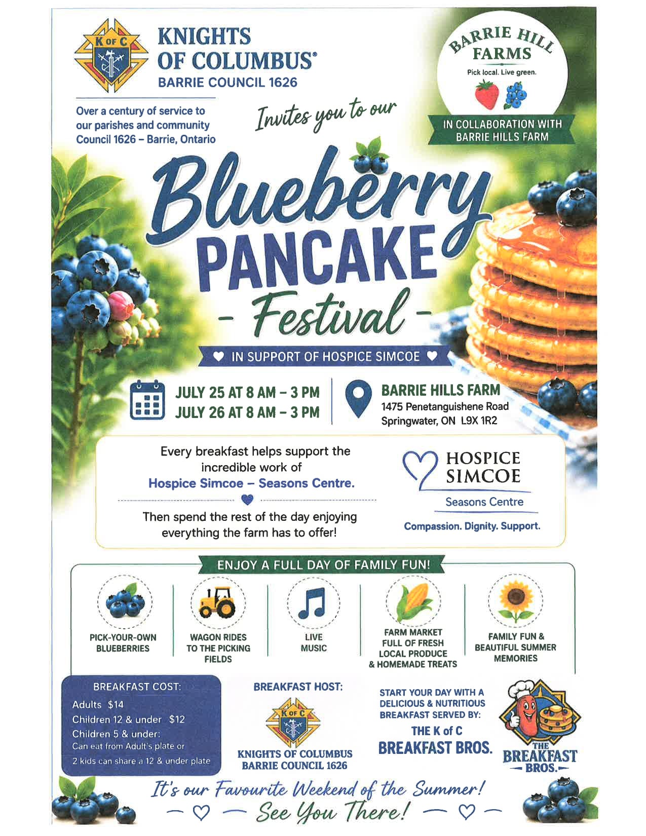 Poster for Blueberry Pancake Festival 2026