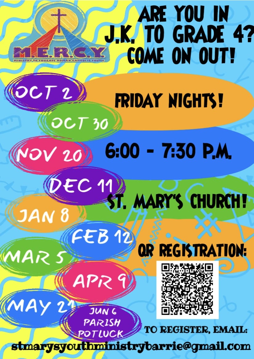 Youth 2026-27 - Mercy Schedule Youth 2026-27 - Mercy Schedule