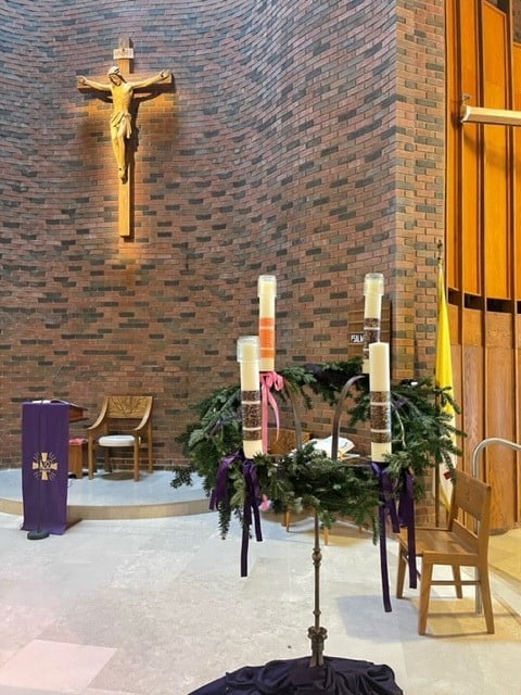 Advent Wreath at St. Mary's Parish