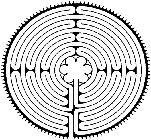 Clip art of the Labyrinth in Chartes France