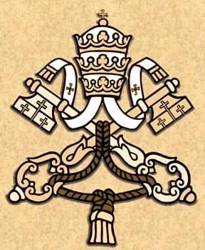 Logo of the Vatican - 2 Keys and Papal Mitre