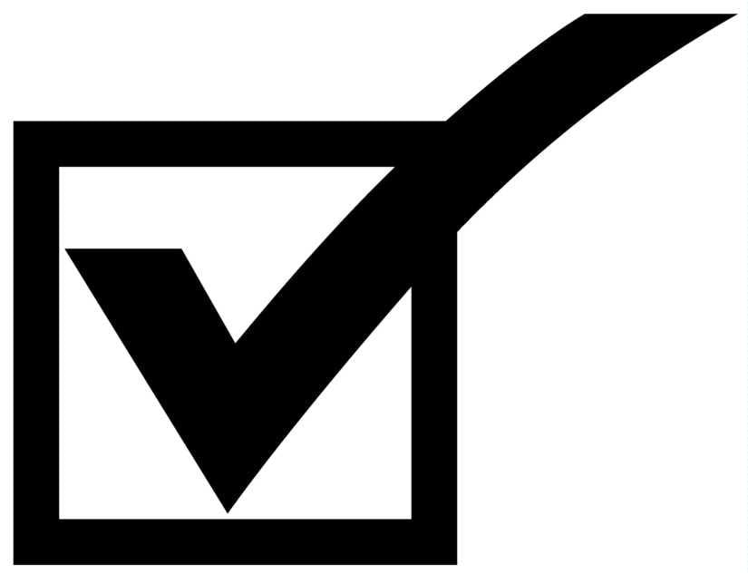 Image of a silhouette checkmark
