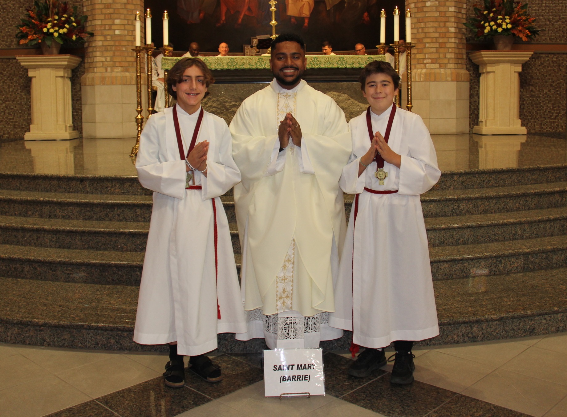 a picture of two recipients of the Bishop's Altar Server Awards 2025