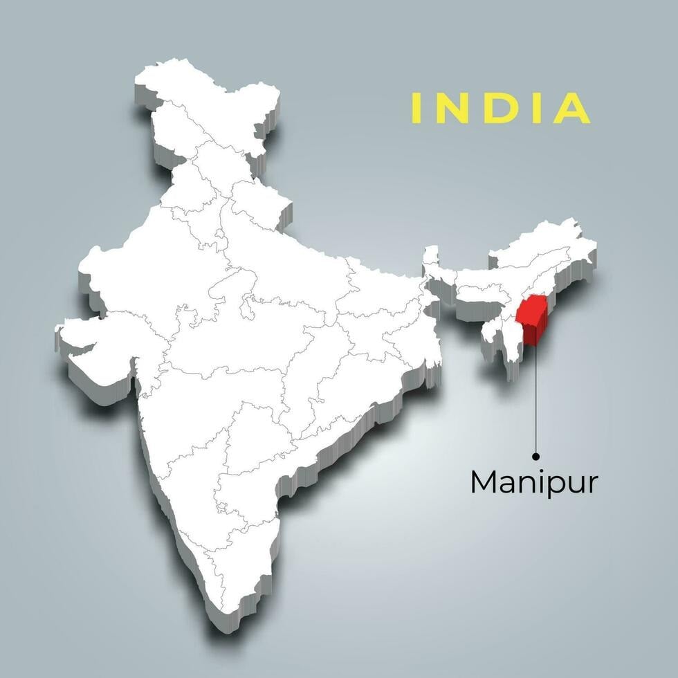 A map of Manipur, India
