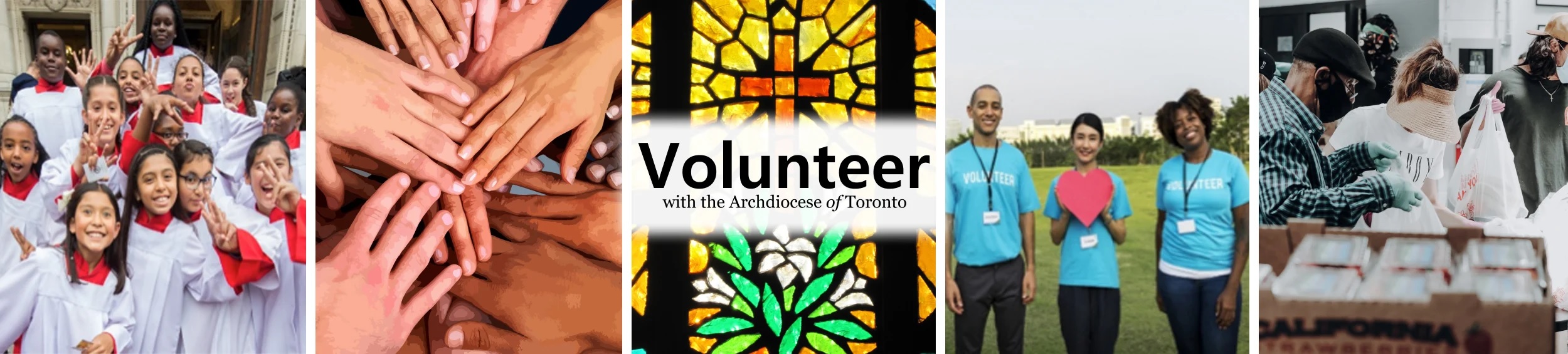 Volunteer Banner from the Archdiocese of Toronto