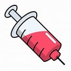 syringe for a shot