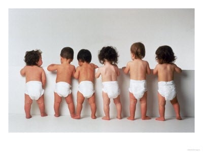 babies in diapers