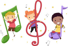 children with musical notes